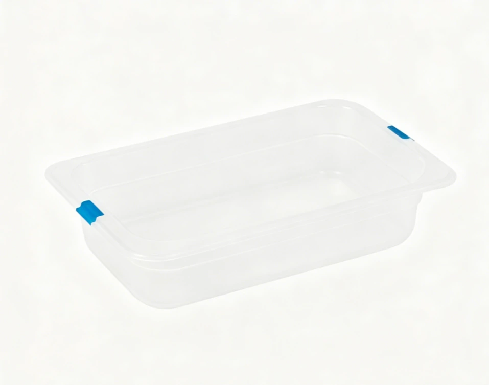 Kitchen Knock 075980 Gastronorme Pan - PolyPropylene – 1/4 - with Lid / 65mm