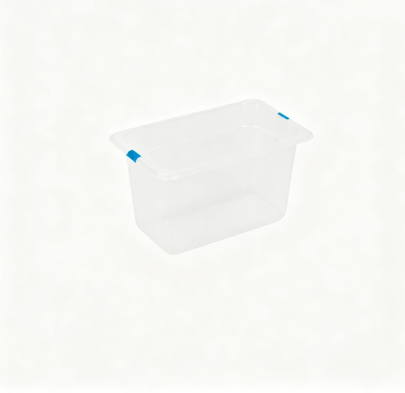 Kitchen Knock 075982 Gastronorme Pan - PolyPropylene – 1/4 - with Lid / 150mm