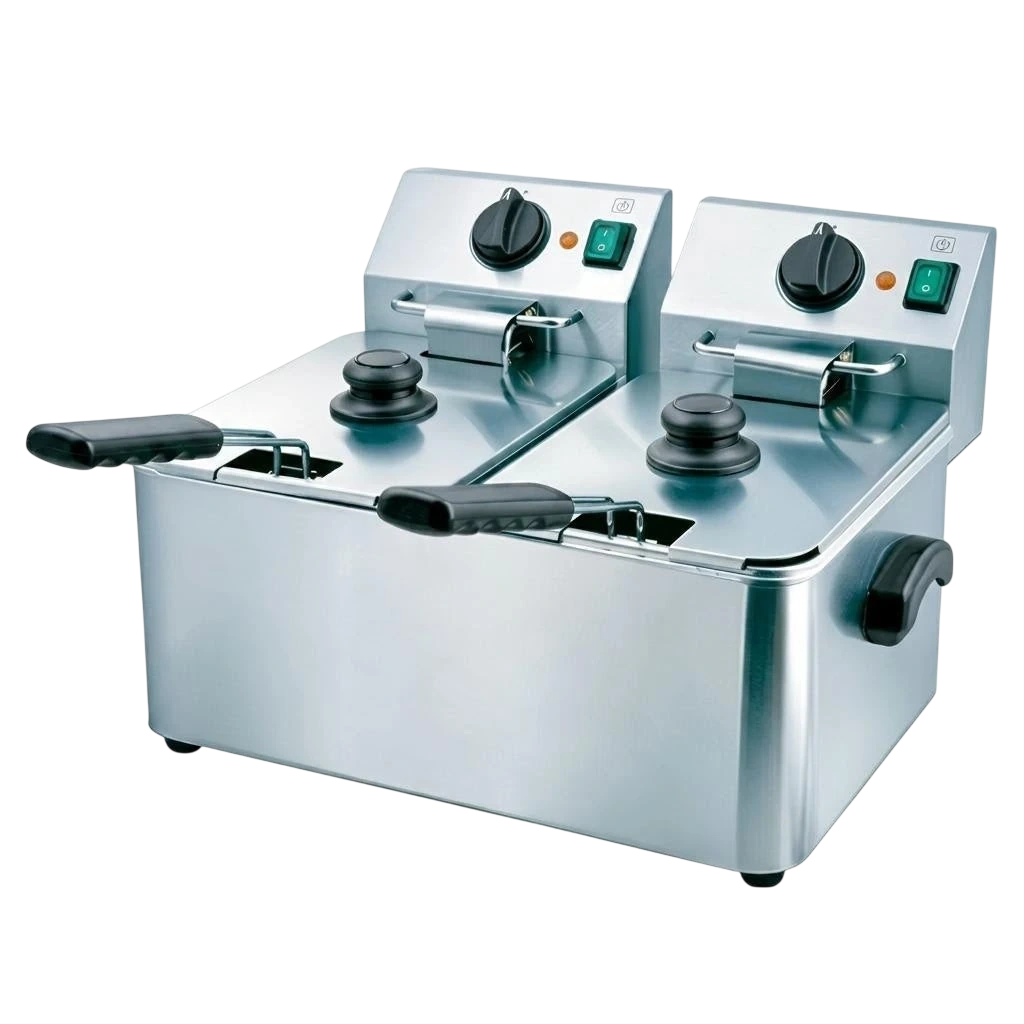 Kitchen Knock 623557 Electric Fryer – 2 Grids - 580 × 494 × 313mm