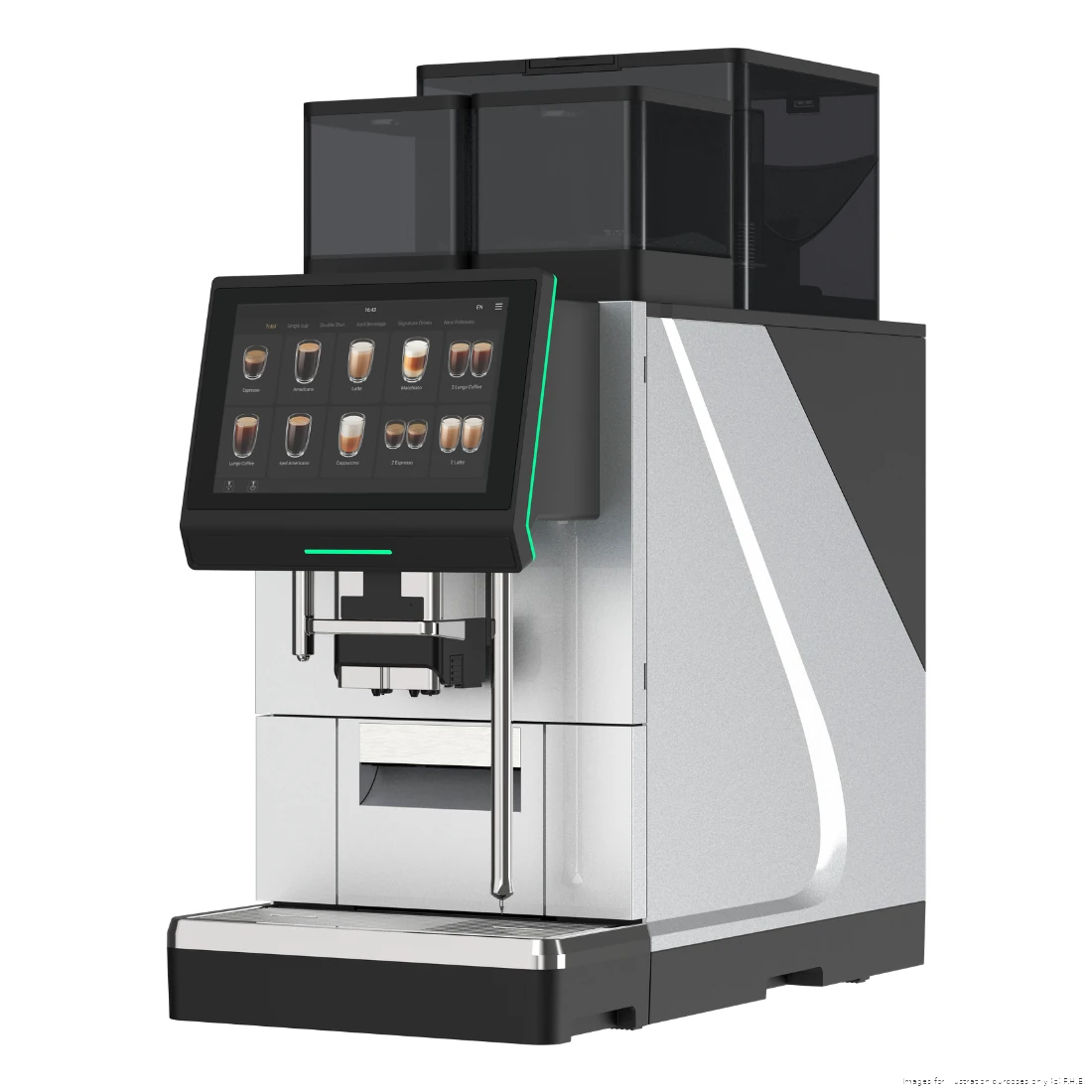 TéVera JAC-38A Premium Fully Automatic Coffee Machine – Dual Grinder, 10.1-Inch Touchscreen