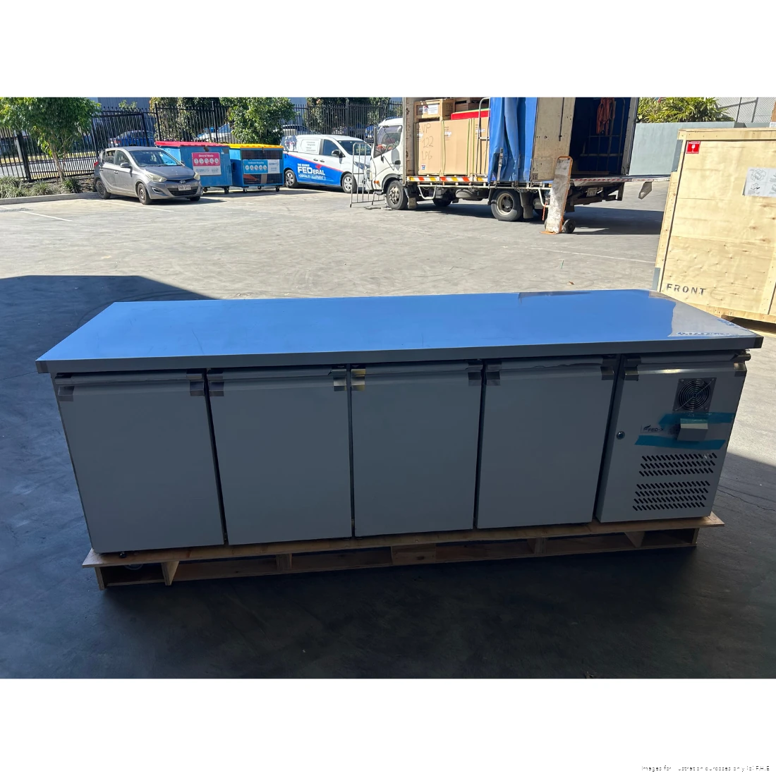 Second-Hand: FED-X S/S Four Door Bench Fridge - XUB7C22S4V-QLD118