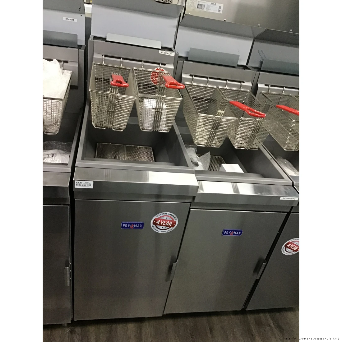 Ex-Showroom: Frymax Superfast LPG Gas Tube Fryer - RC300ELPG-VIC1064