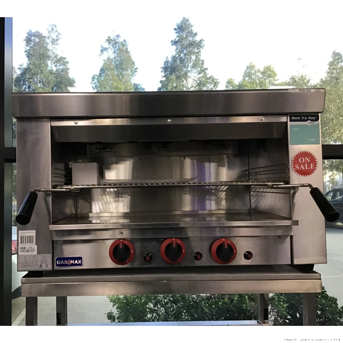Ex-Showroom: Gasmax Heavy Duty Natural Gas Salamander - REB-02E-VIC1065