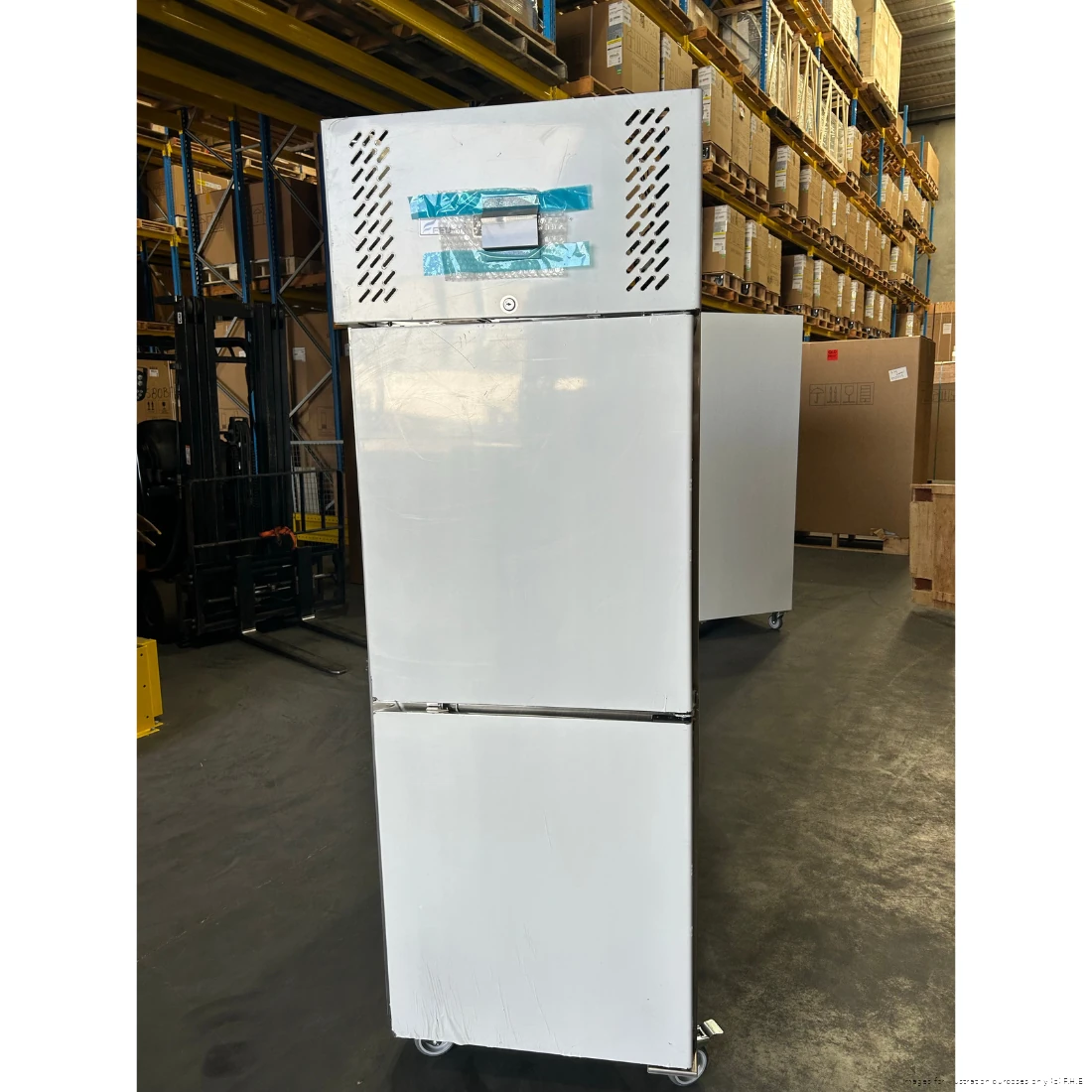 Ex-Showroom: FED-X S/S Two half Door Upright Freezer - XURF600S1V-QLD122