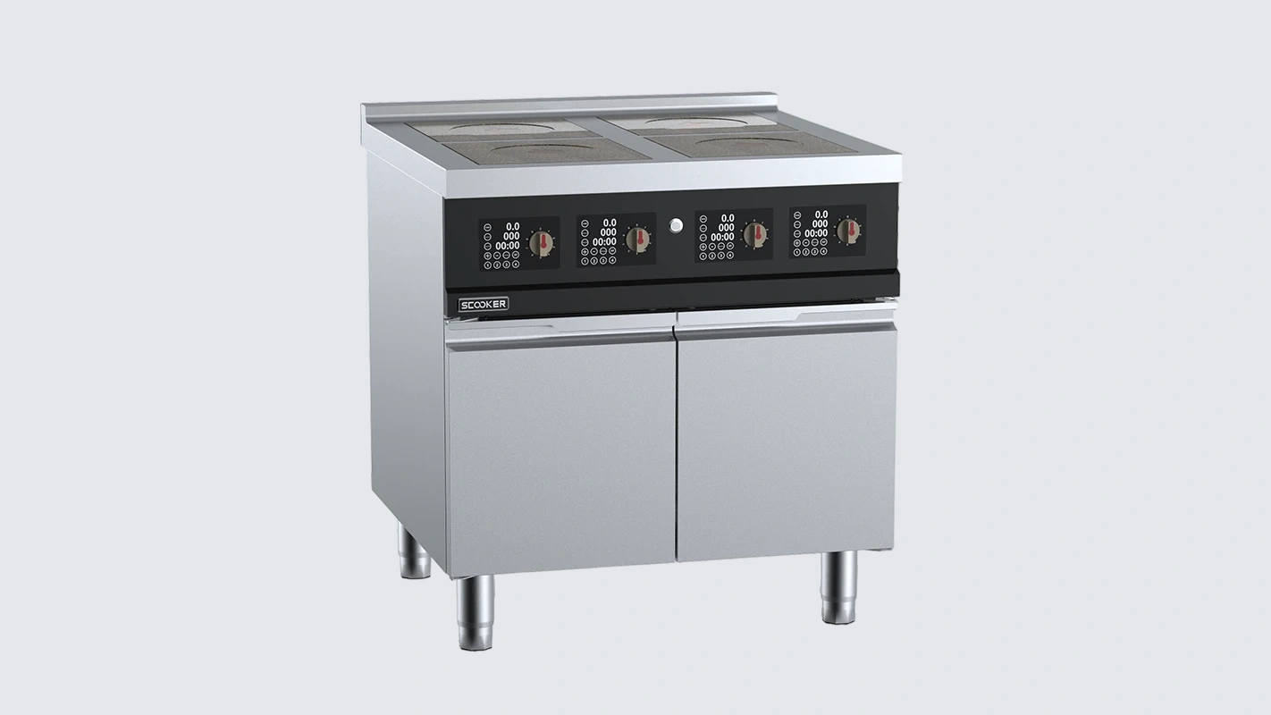 B+S SCOOKER DLGB4N-C9D6 Infrared 4-Zone Boiling Top – 9.6 kW