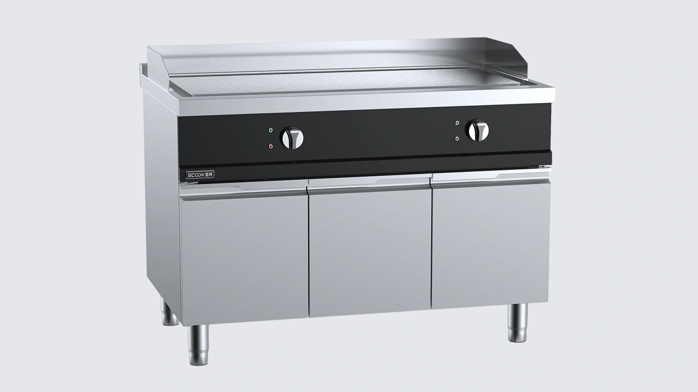 B+S SCOOKER DLPP12N-C13D5 Electric Smooth Griddle – 13.5 kW