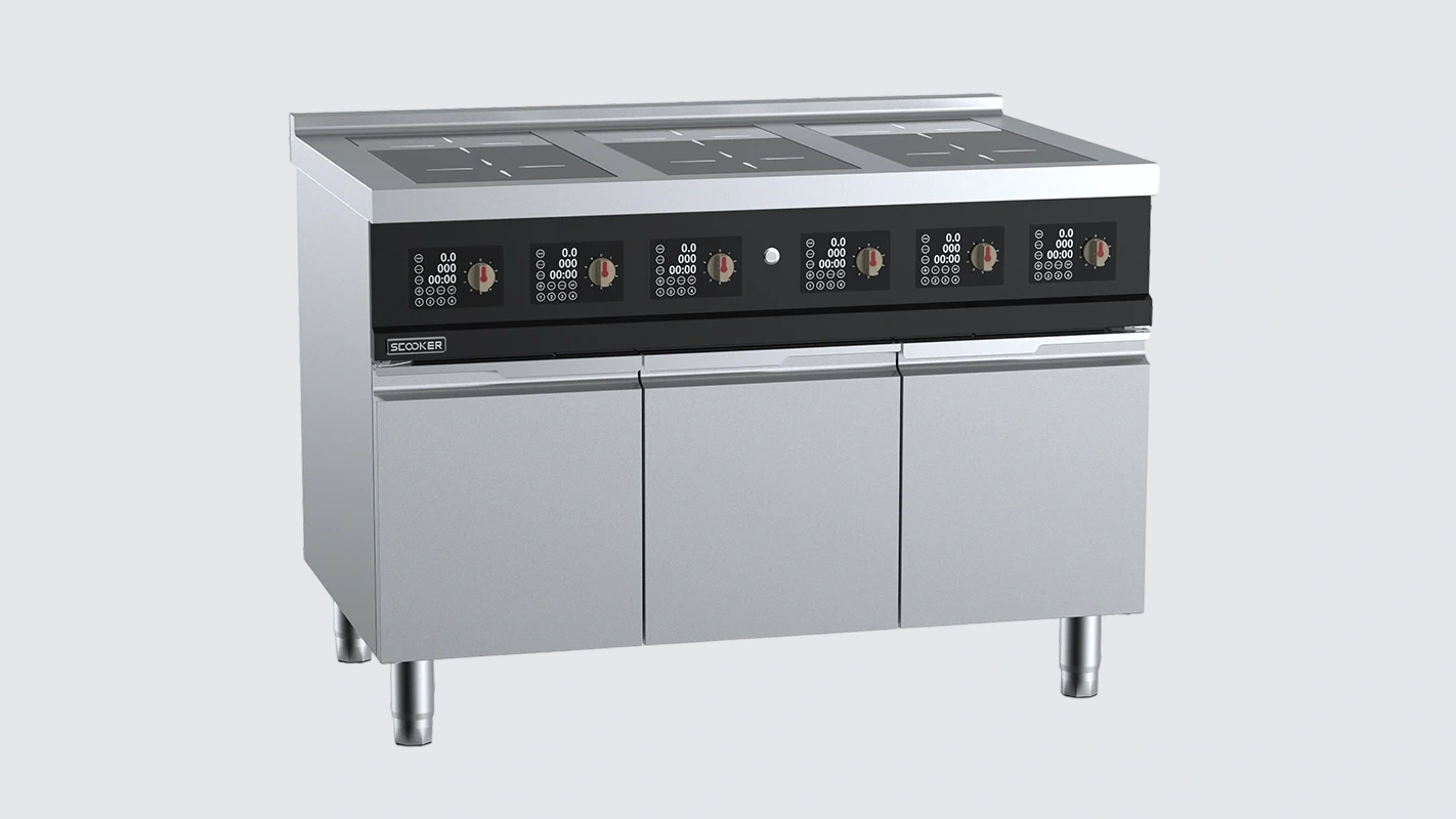 B+S SCOOKER HLBZ6N-C21 Induction 6-Zone Boiling Top – 21 kW