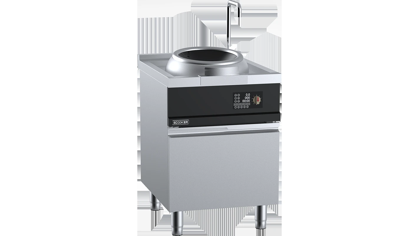 B+S SCOOKER HLXCDN-C8 Induction Single Wok – 8 kW