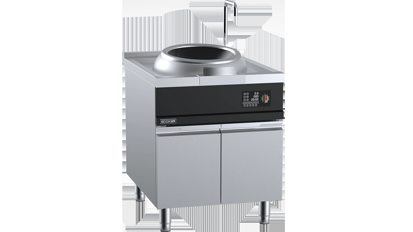 B+S SCOOKER HLXCDQ7-C12 Induction Single Wok – 12 kW