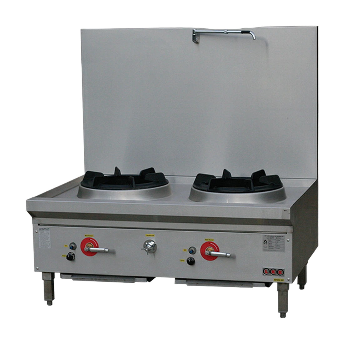 LKK 2BSRL Waterless Gas Stockpot Cooker in stainless steel, front view