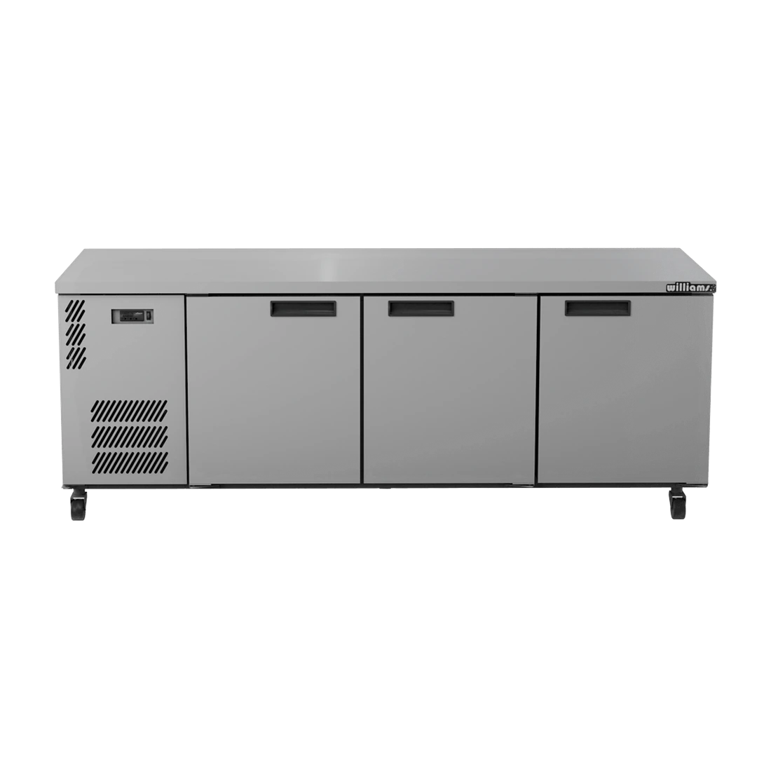 Williams HB3USSHC back bar fridge in stainless steel, front view