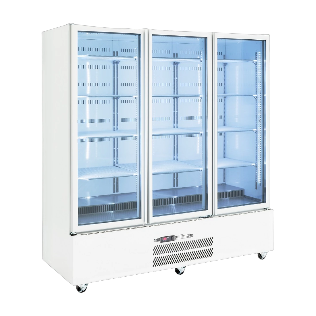 Williams HPR2GWHC upright fridge in white Colorbond, front view