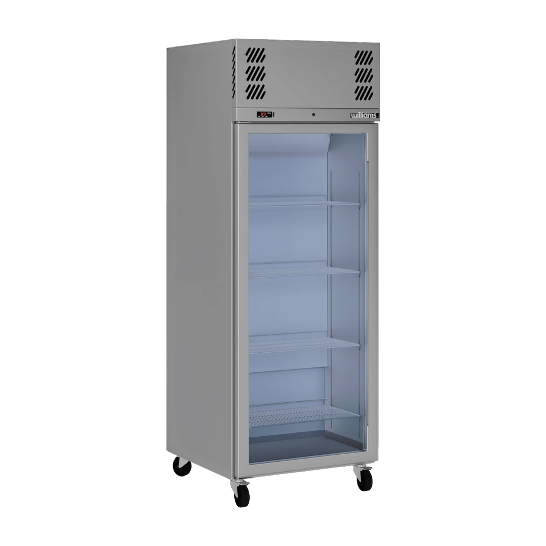 Williams LP1GSHC upright freezer in stainless steel, front view