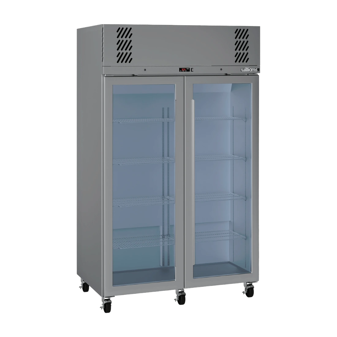 Williams LP2GSHC upright freezer in stainless steel, front view