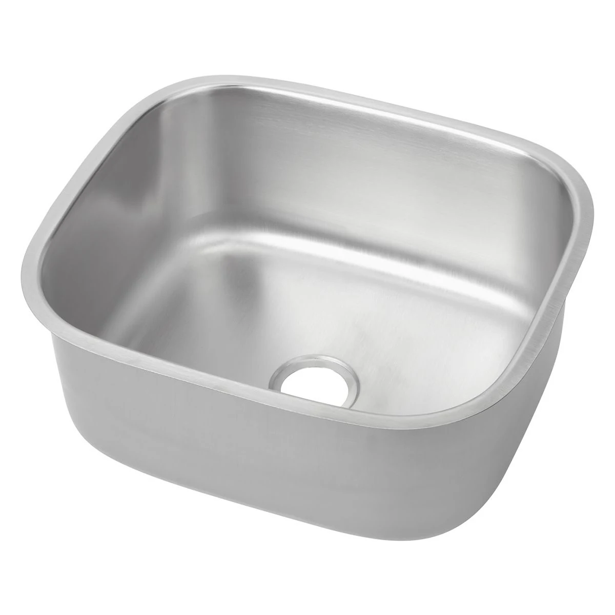 3Monkeez PB08 sink bowl with open top and waste opening, angled view