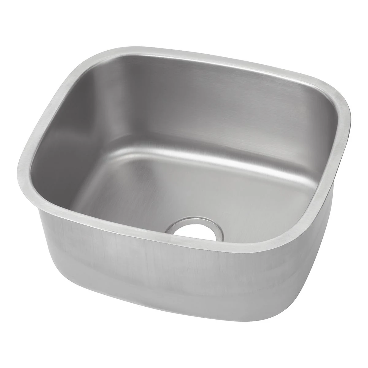 3Monkeez PB14 sink bowl with open top and waste opening, angled view