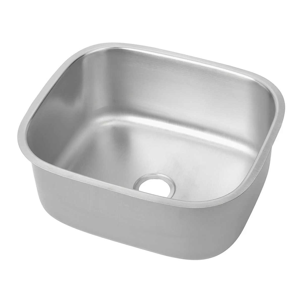 3Monkeez PB20 sink bowl with open top and waste opening, angled view