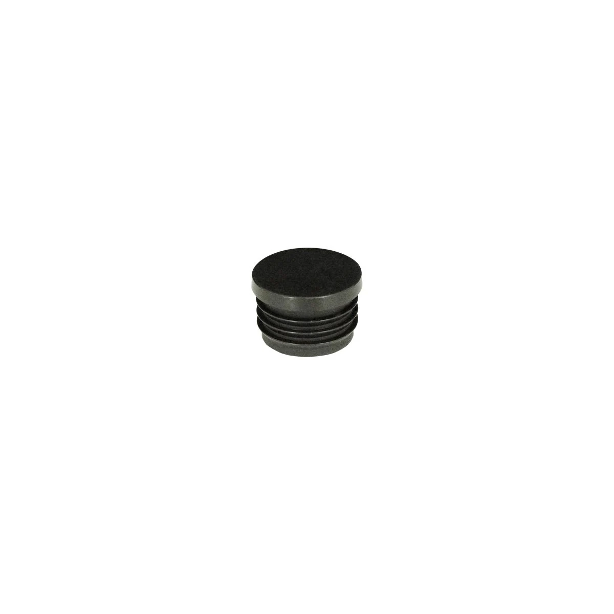 3Monkeez FH-38, round tube closure with ribbed sides, angled view