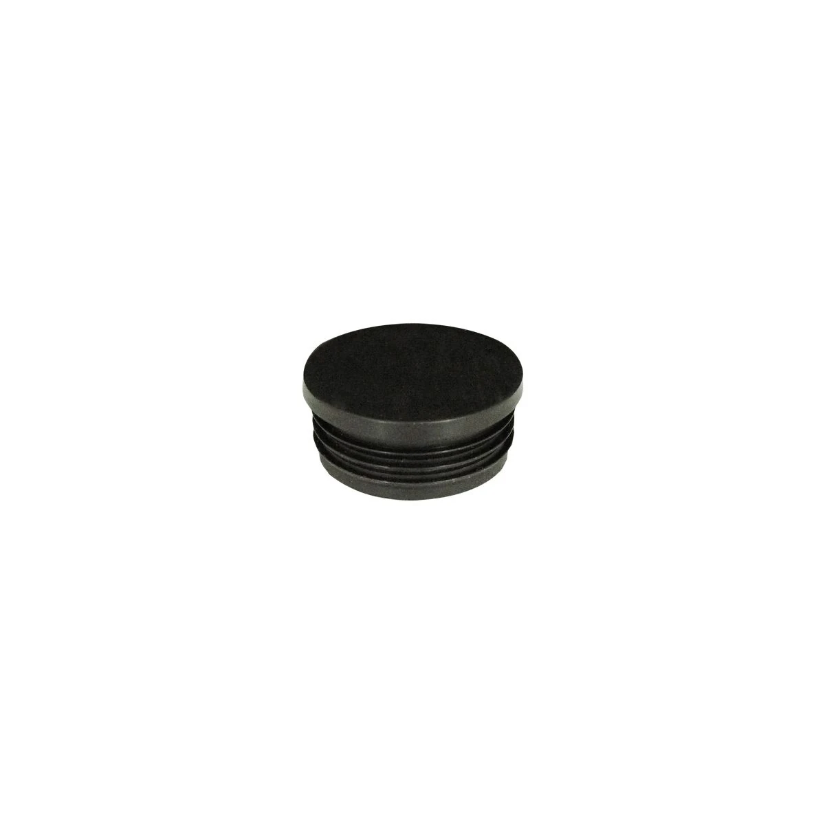 3Monkeez FH-40, round tube closure with ribbed sides, angled view