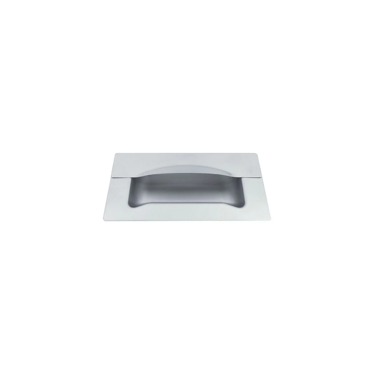 3Monkeez FH-44, rectangular recessed drawer pull with grip, angled view