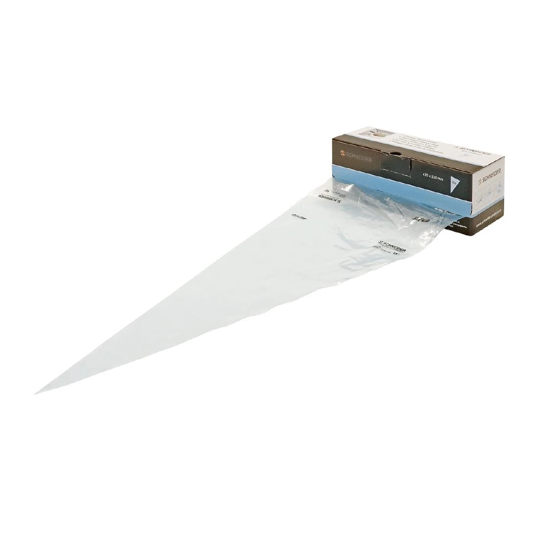 Schneider GT124 Blue Disposable Pastry Bag - 470x230mm (Pack 100) product image