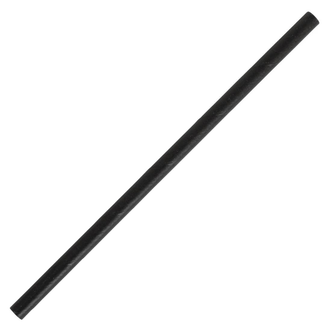 Fiesta Compostable CY080 Paper Cocktail Stirrer Straw Black - 140mm(Pack 250) product image