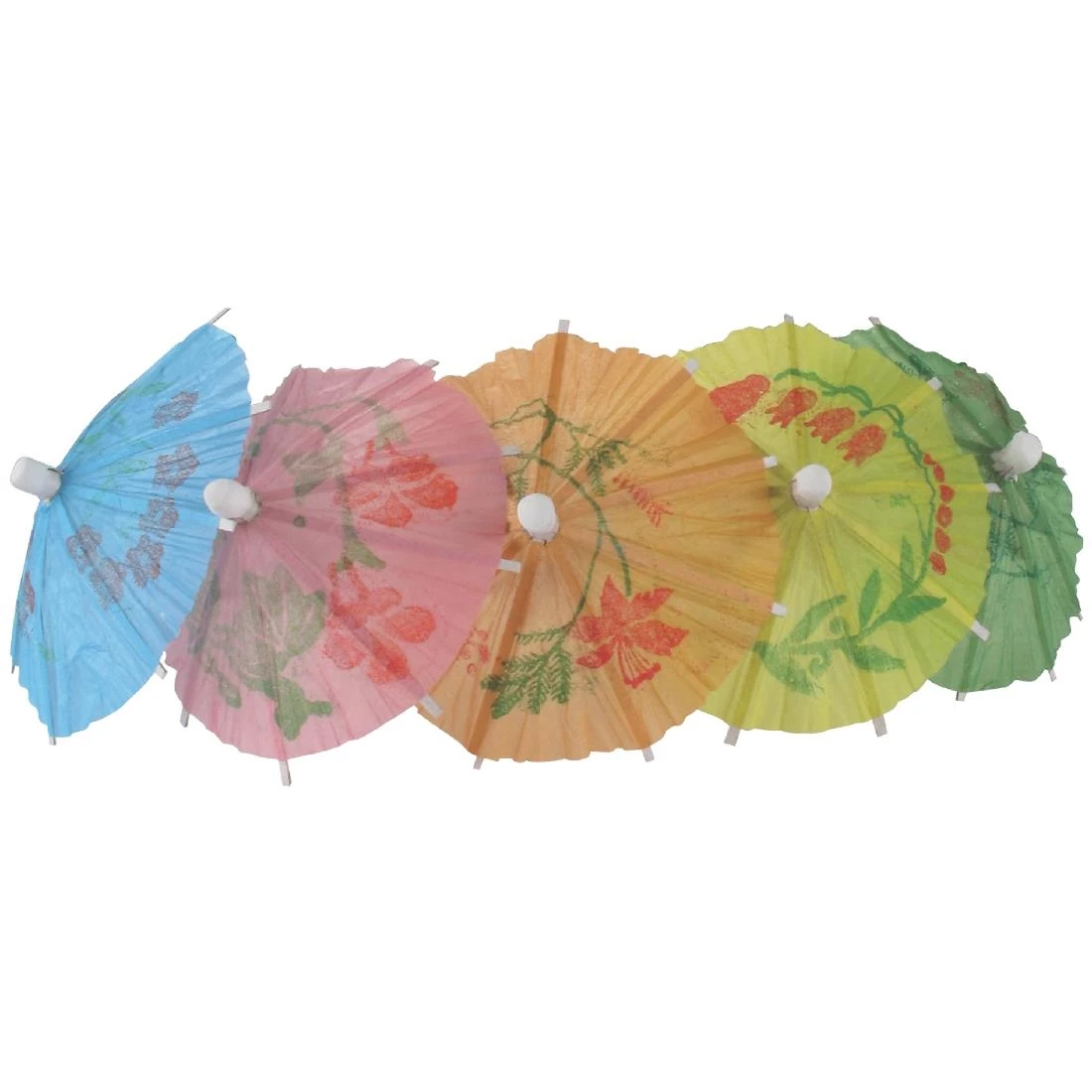 Fiesta Recyclable CL443 Cocktails Parasols Mixed Colours (Pack 144) product image