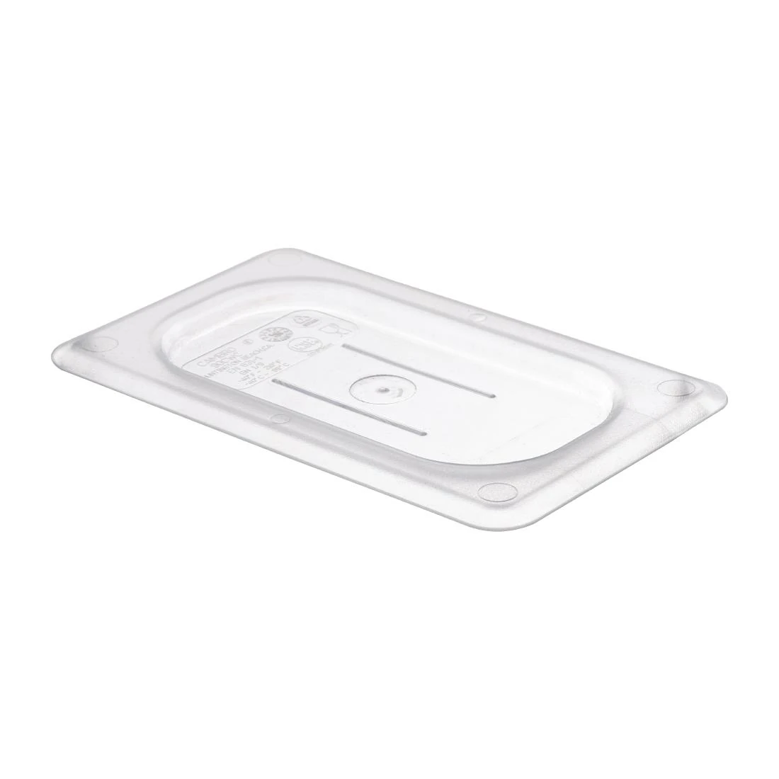 Cambro DM761 Polycarbonate Gastronorm flat Lid - 1/9 -Clear product image