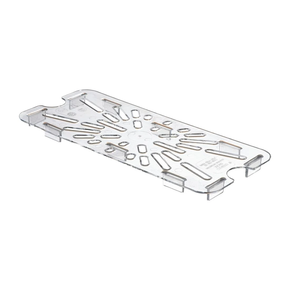 Cambro DM712 Polycarbonate Gastronorm Drain Shelf - 1/3 - Clear product image
