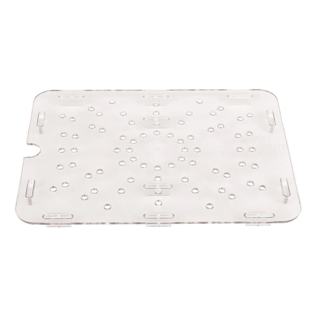Cambro DM731 Polycarbonate Gastronorm Drain Shelf - 1/2 - Clear product image