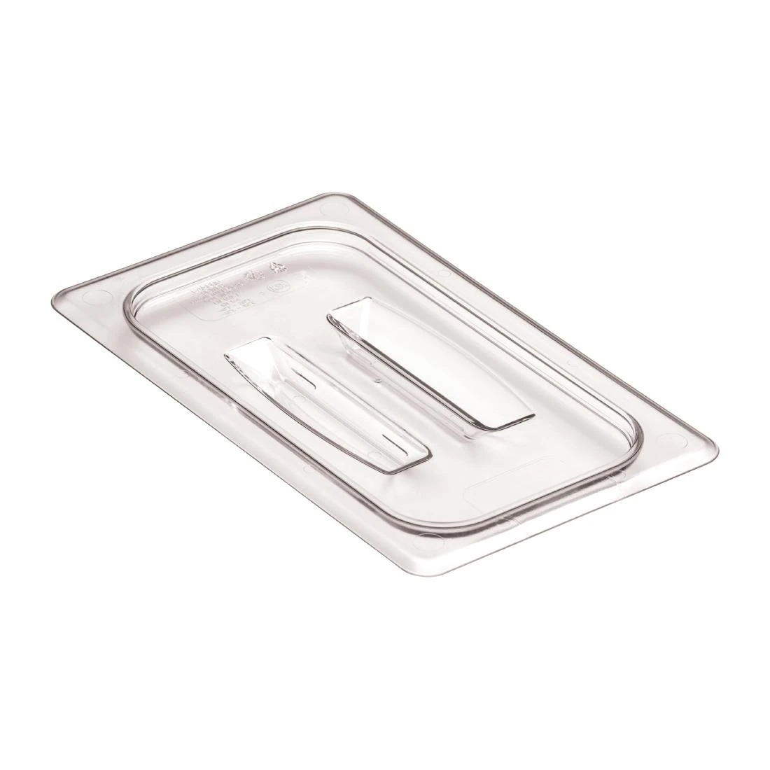Cambro DM750 Polycarbonate Gastronorm Lid with Handle - 1/4 -Clear product image