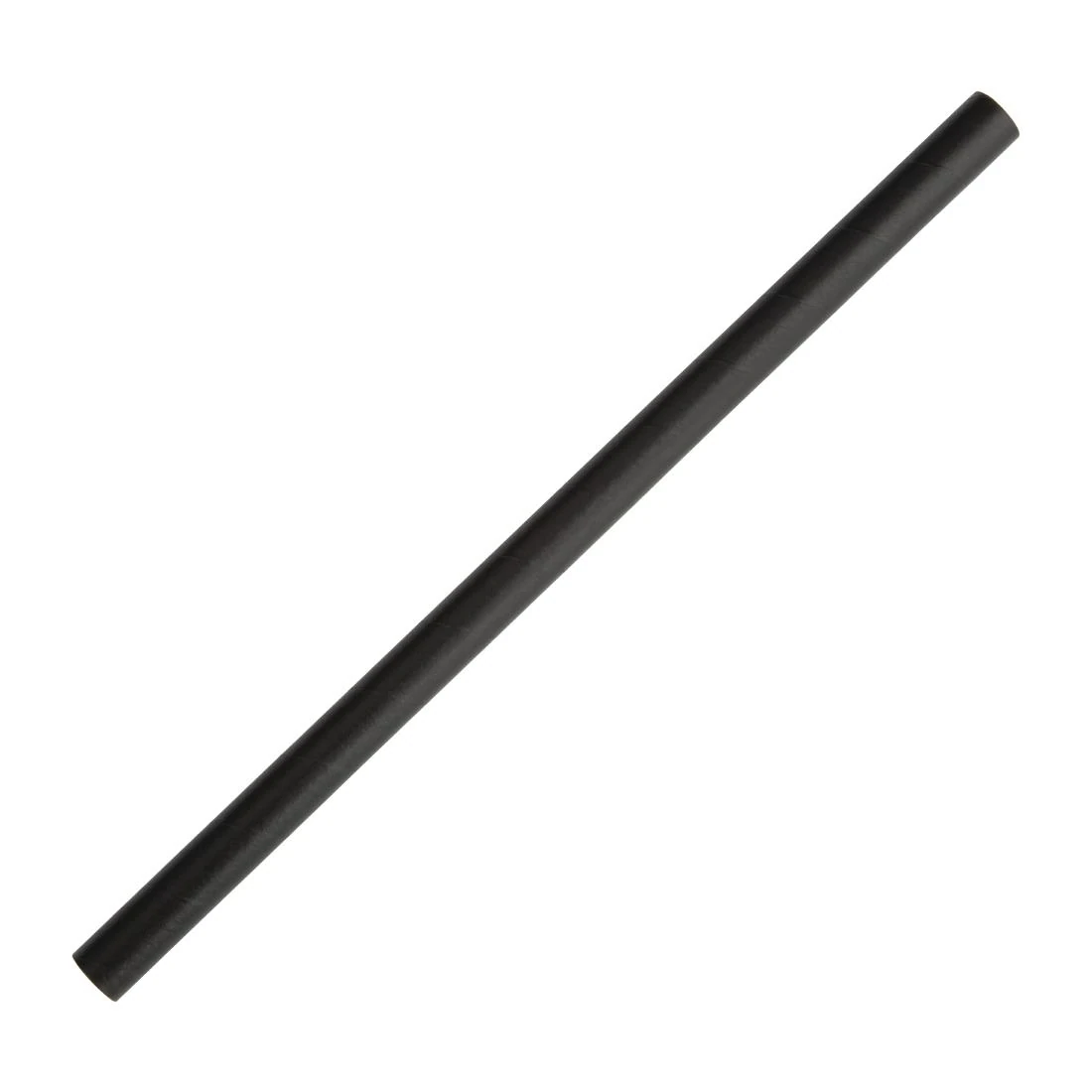 Fiesta Compostable FB145 Smoothie Paper Straw Black - 210mm 10mm (Pack 250) product image