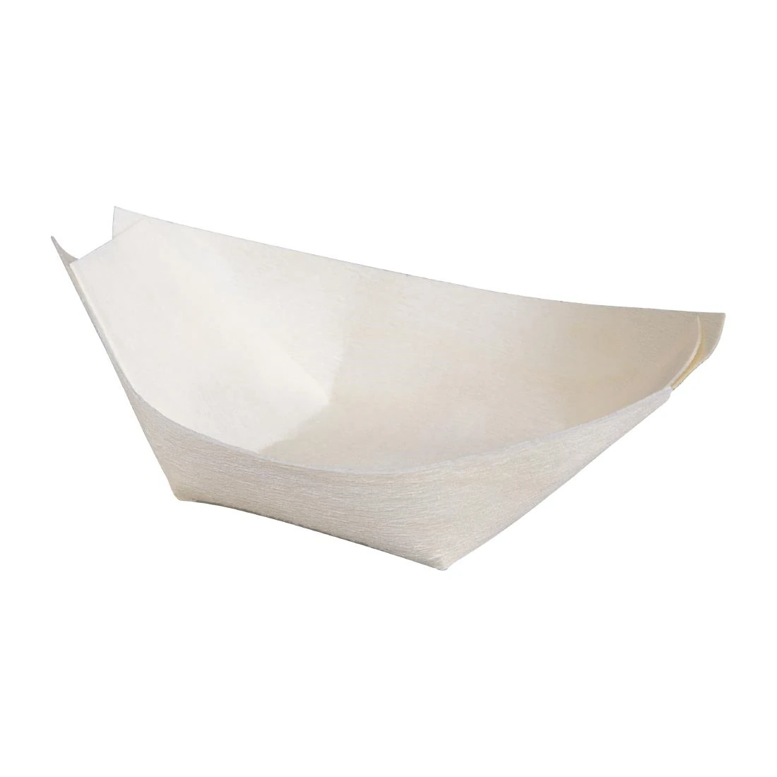 Fiesta Compostable DK383 Poplar Wooden Boat - 80mm (Pack 100) product image