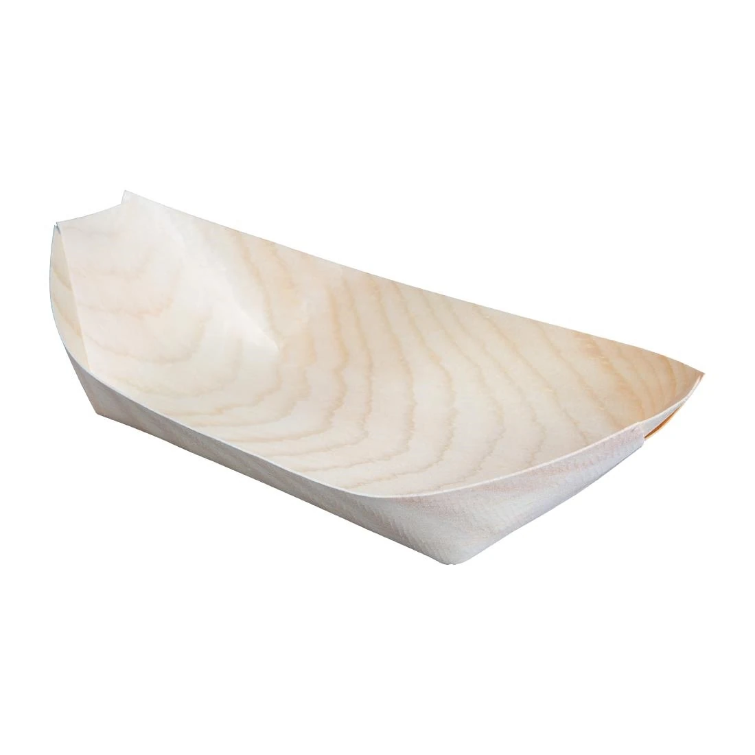 Fiesta Compostable DK387 Poplar Wooden Boat - 190mm (Pack 100) product image
