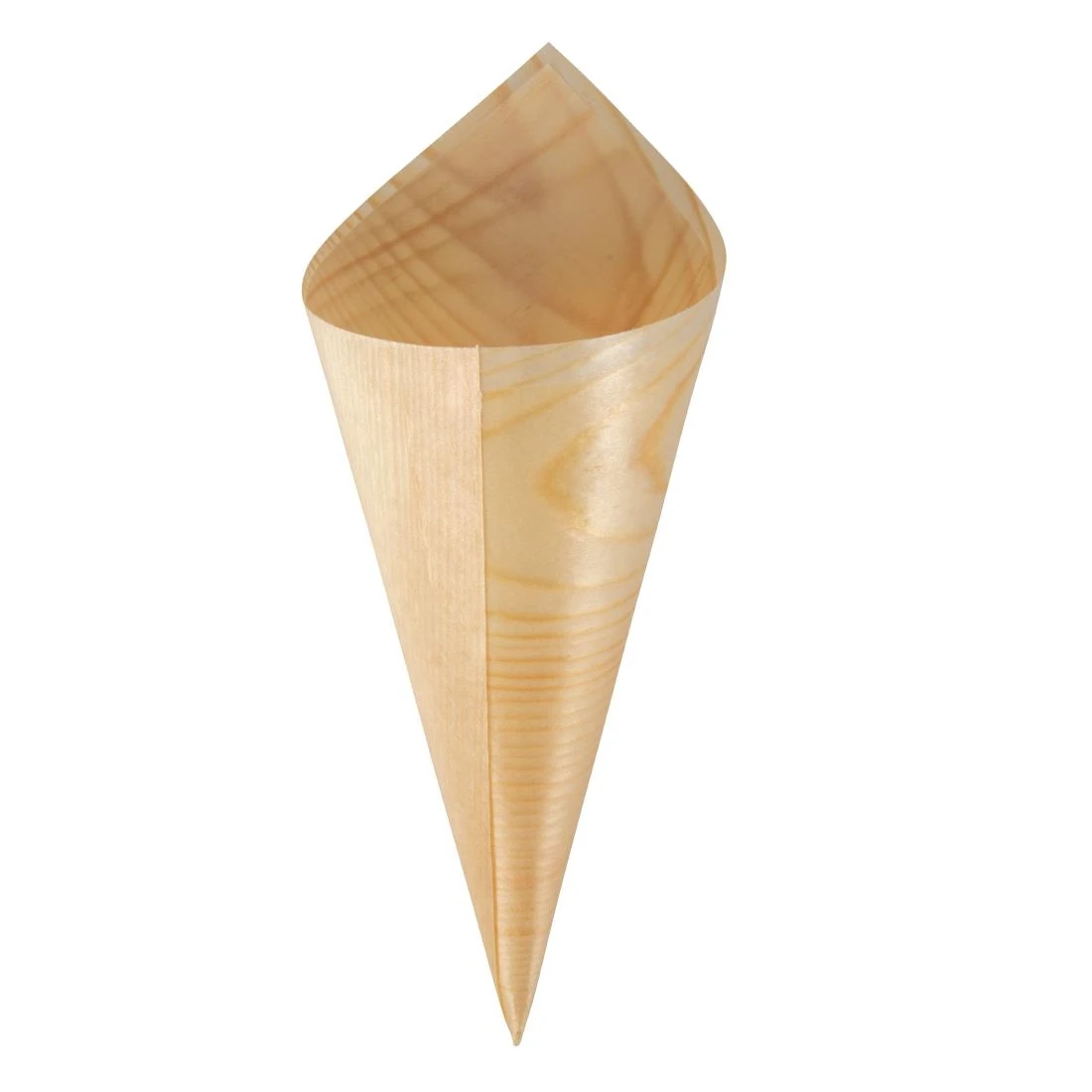 Fiesta Compostable DK389 Poplar Wooden Cone - 170mm (Pack 100) product image