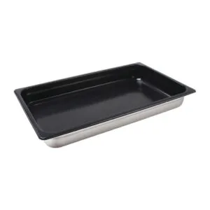 Vogue CS753 non-stick stainless 1/1 GN pan 65mm