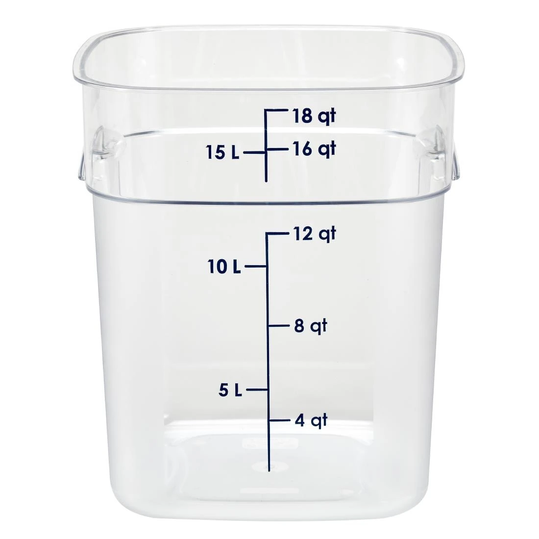 Cambro CU141 Fresh Pro Square Container Polycarbonate - Clear - 17.2Ltr product image