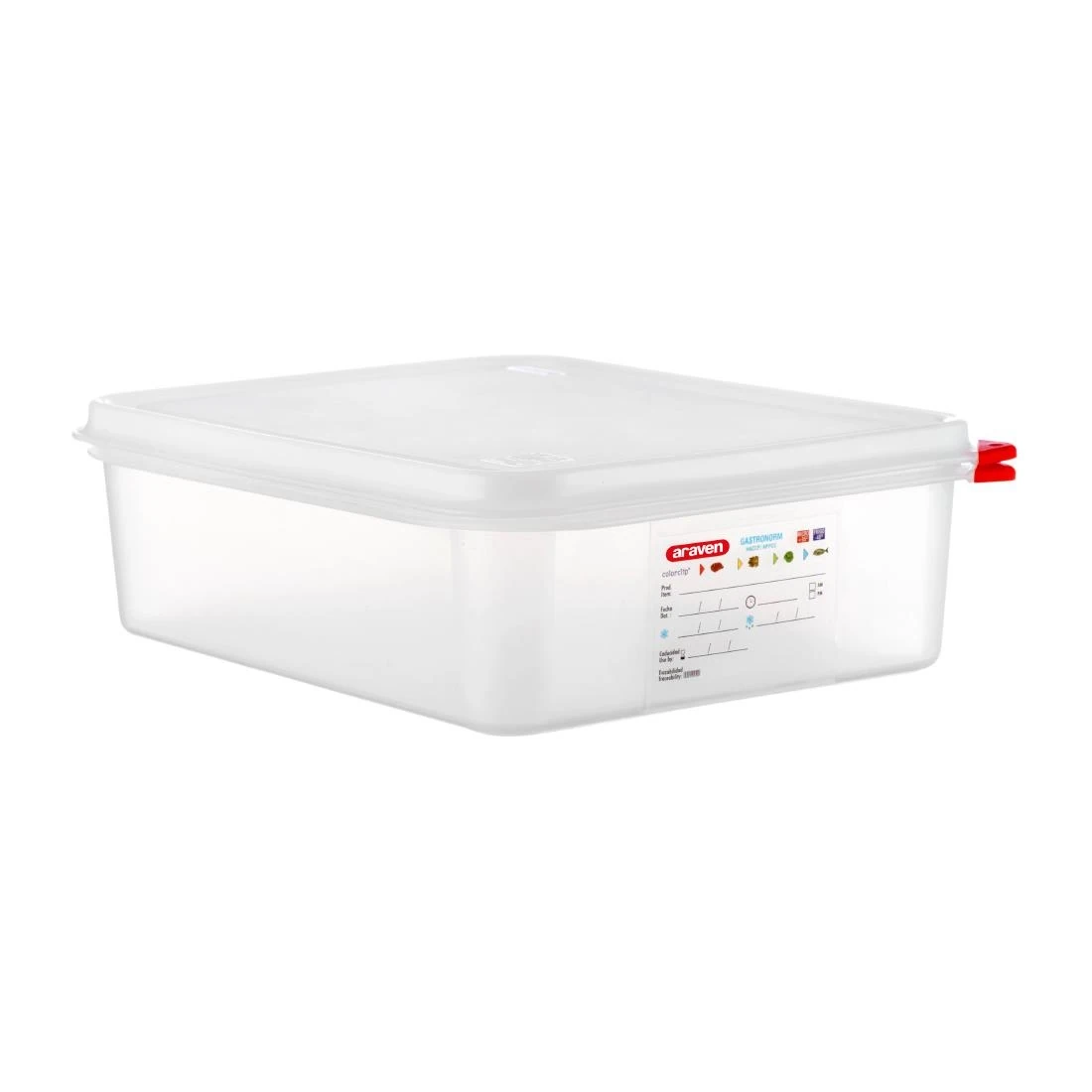 Araven DL982 Food Container - 1/2 GN 6.5Ltr with Lid 100mm (H) (Pack 4) product image