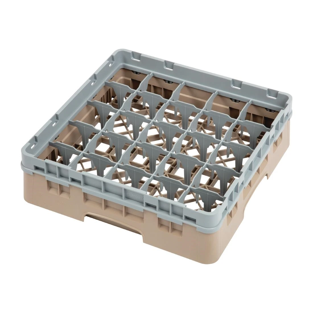 Cambro DW554 Camrack 25 Compartment Glass Rack Beige - Max Height 92mm product image