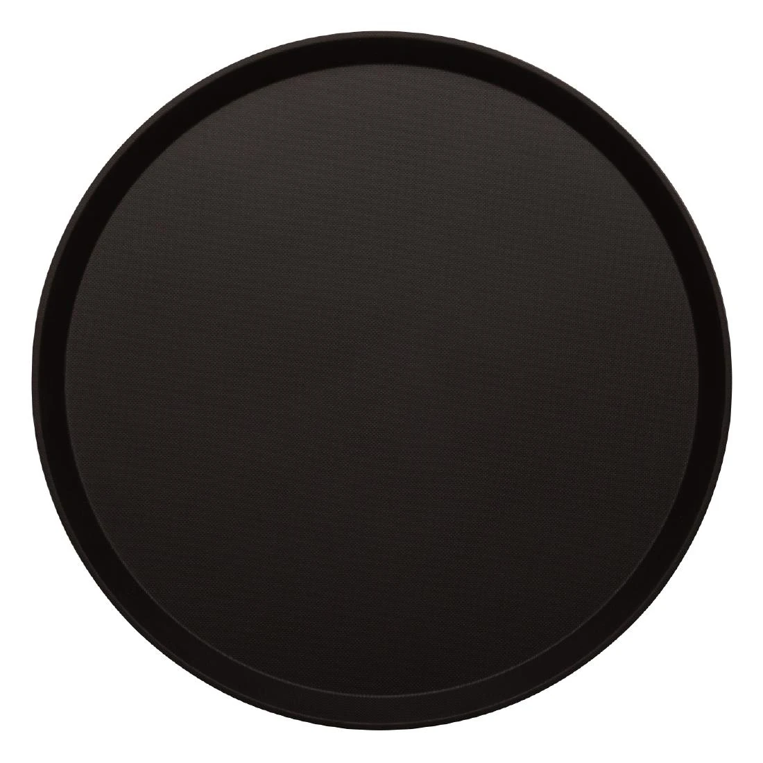 Cambro DB003 Treadlite Round Non-Slip Tray - Black - 355mm product image