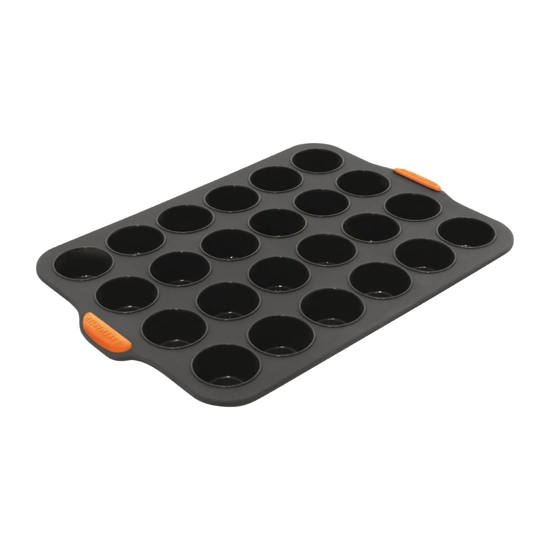 Bakemaster FY439 Reinforced Silicone Muffin Pan Mini 24 Cup (45x25mm) Grey 35.5x24.5cm product image