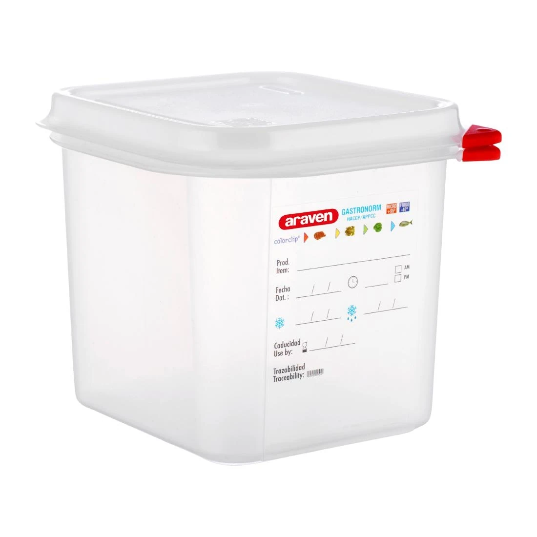 Araven T984 Food Containers with Lids - GN 1/6 2.6Ltr (Box 4) product image