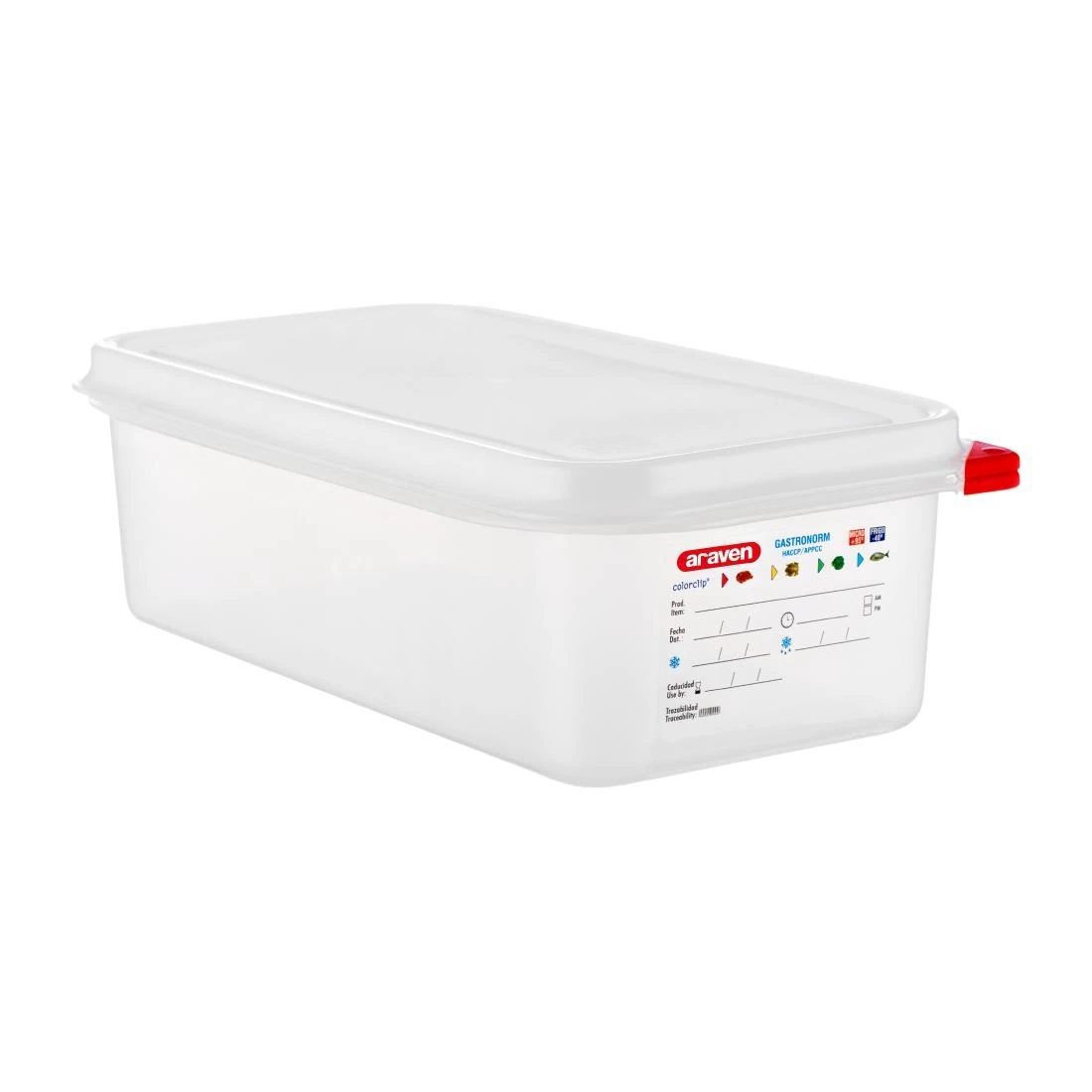 Araven T986 Food Containers - GN 1/3 4Ltr with Lids (Box 4) product image