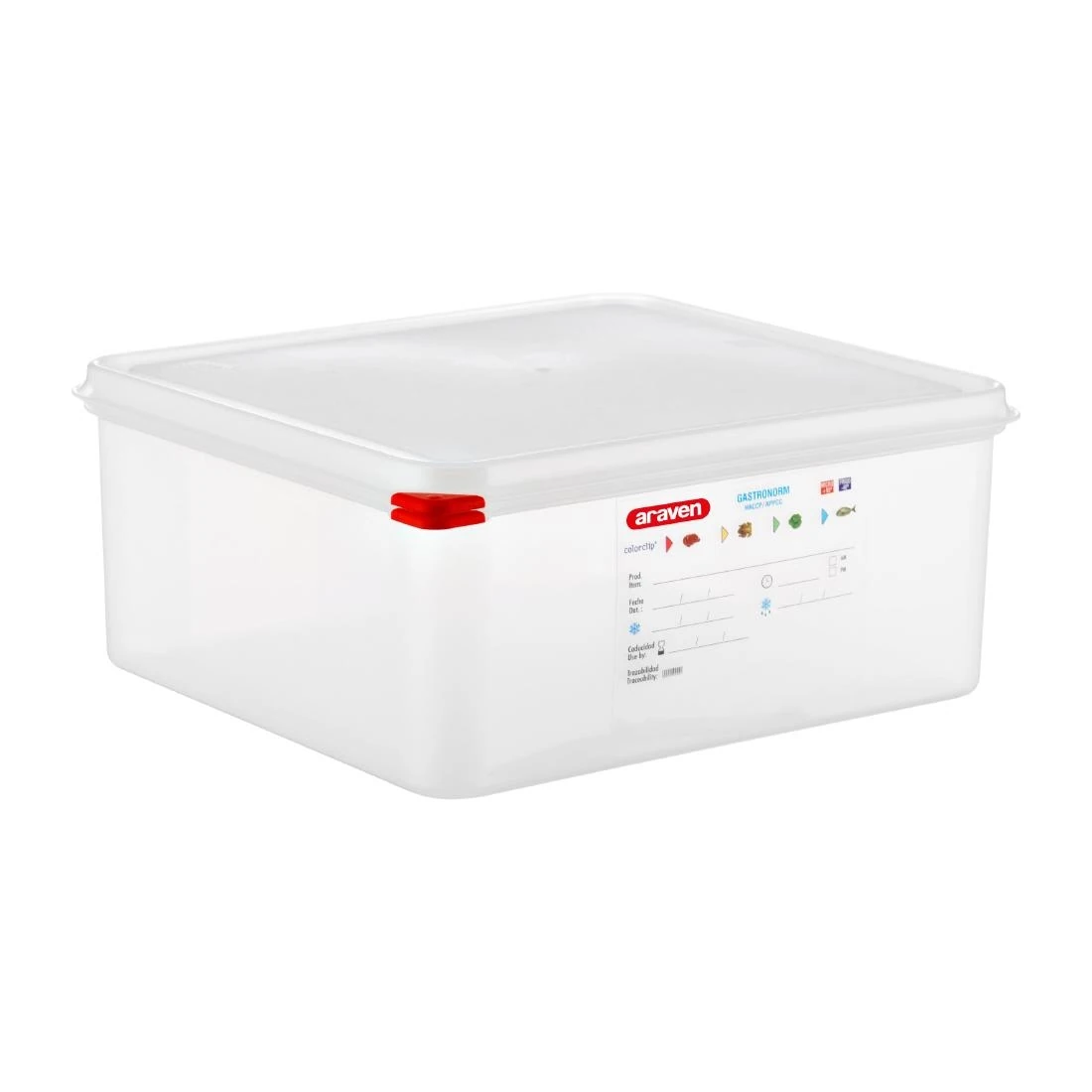 Araven T990 Food Containers - GN 2/3 13.5Ltr with Lids (Box 4) product image