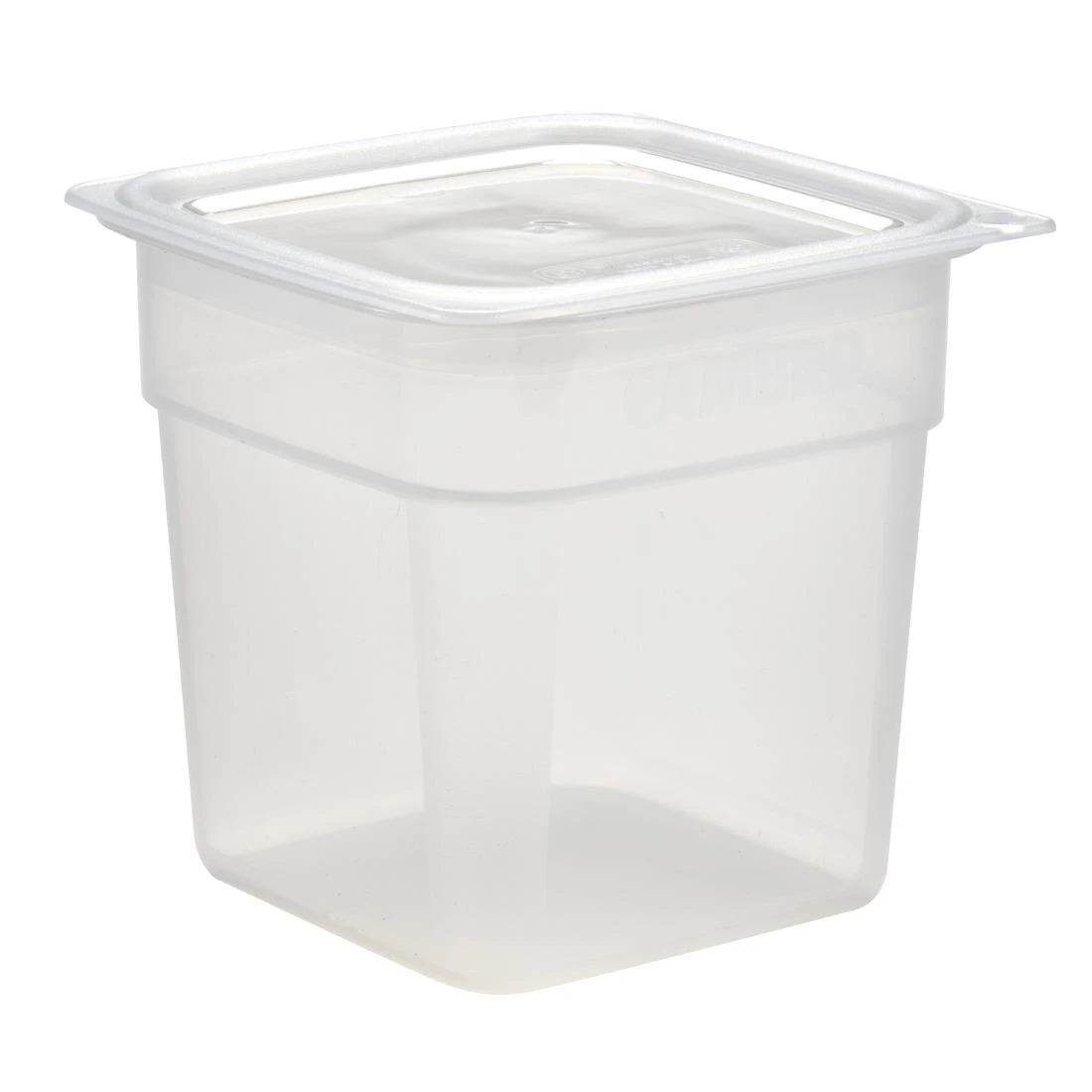 Cambro CU135 Fresh Pro Mini Square Polypropylene Container Translucent - 946ml product image