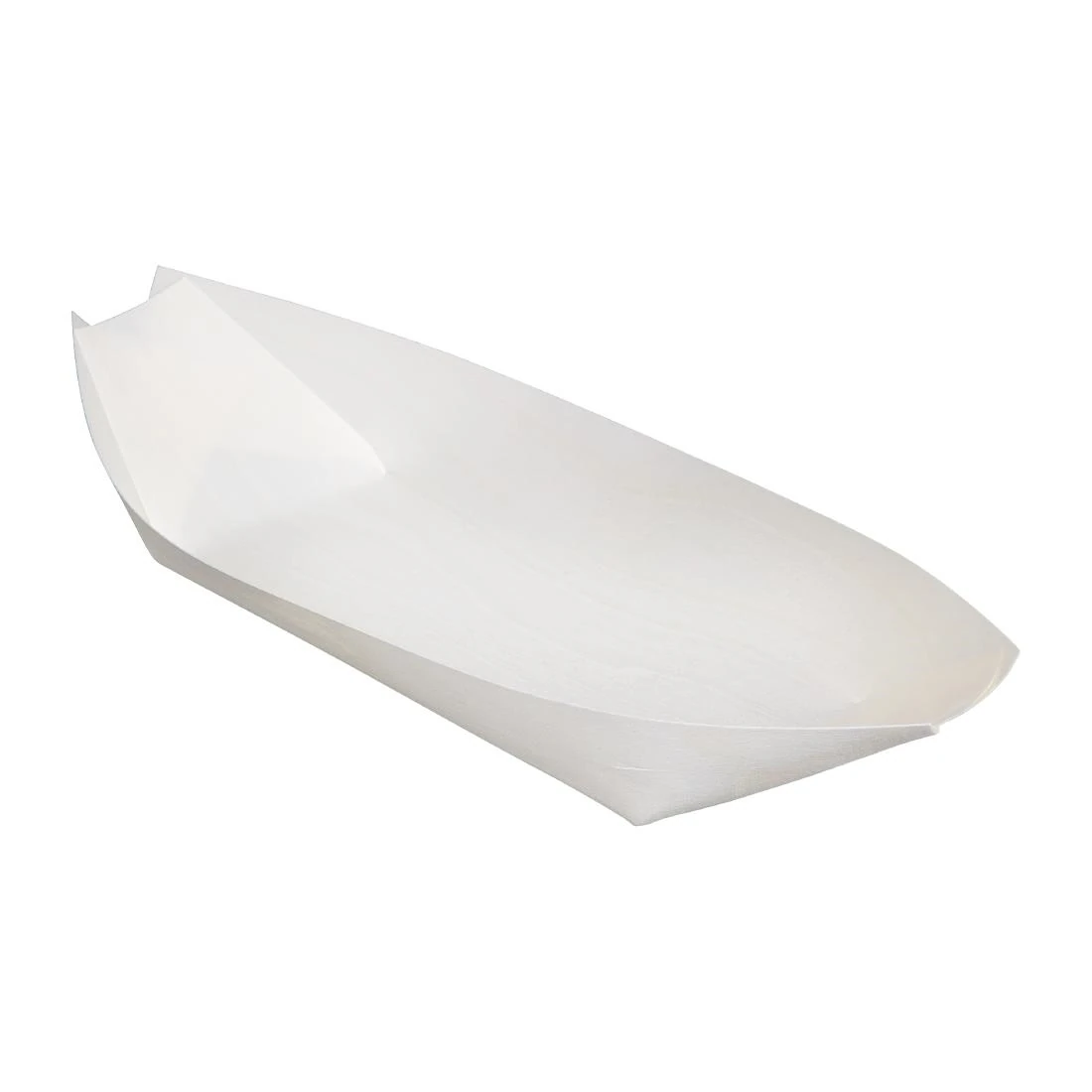 Fiesta Compostable DK386 Poplar Wooden Boat - 250mm (Pack 100) product image