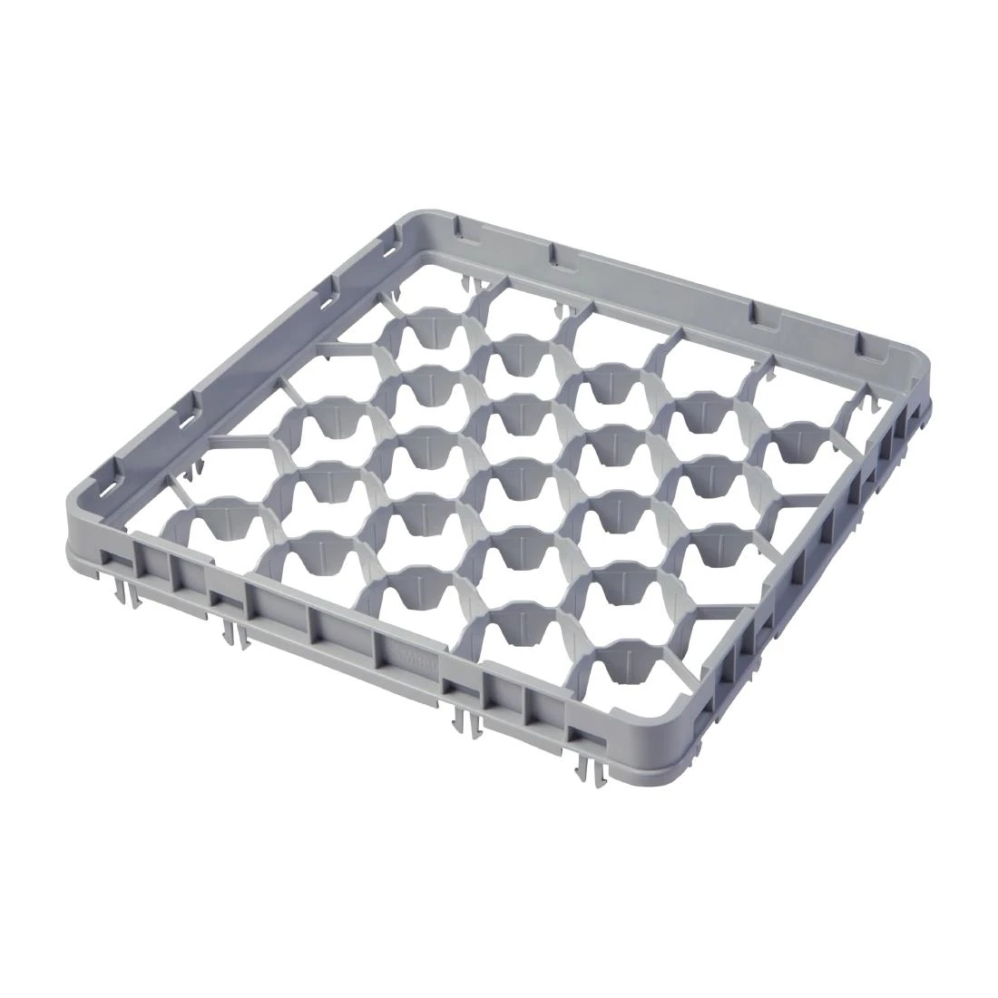 Cambro DU895 Camrack 30 Compartment Glassrack Extender - Grey - 41mm product image