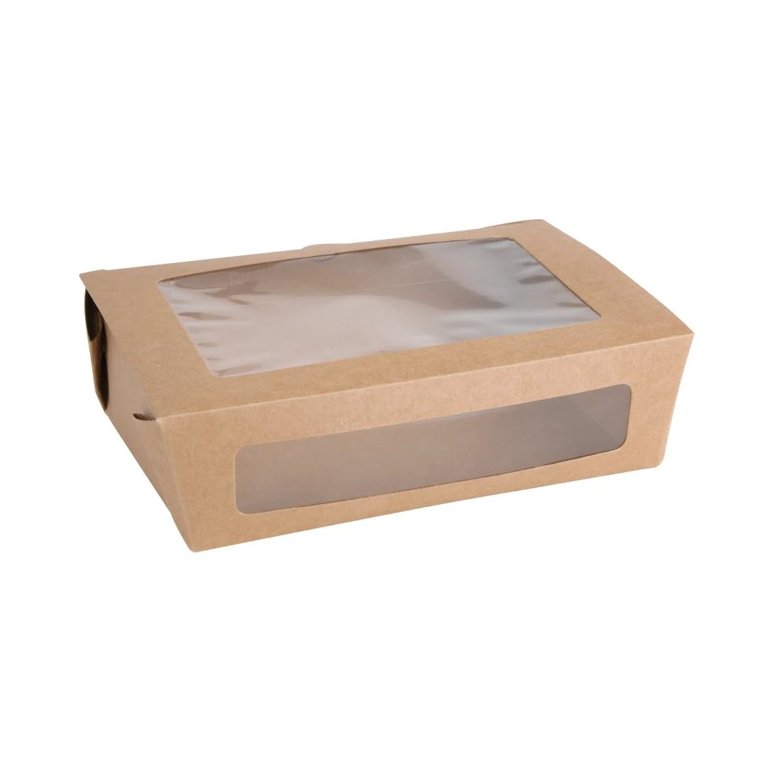 Fiesta Compostable FB678 Salad Box with PLA Window - 1600ml (Pack 200) product image