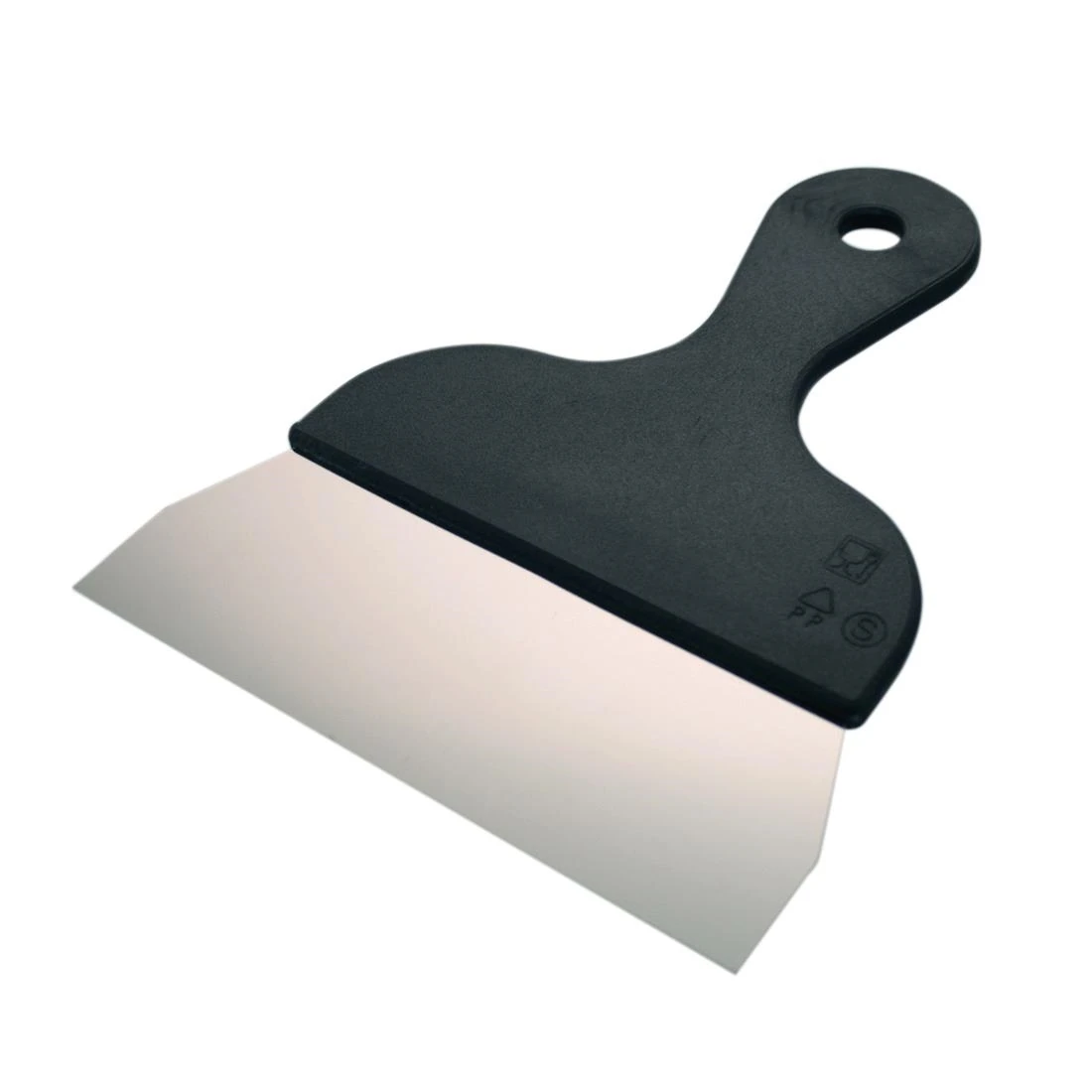 Schneider GT033 Stainless Steel Spatula 170mm with Black PP handle product image