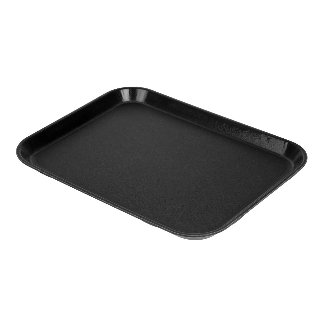 Cambro DS516 Epic Tread Non-Slip Rectangular Tray - Black - 270x350mm product image